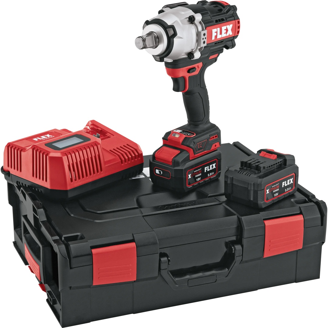 Гайковерт аккумуляторный ударный FLEX IW 1/2" 1500 18-EC/5.0 532065